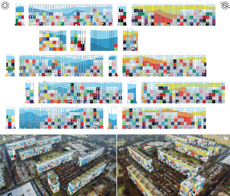 Colorful City - award-winning facade renovation plan