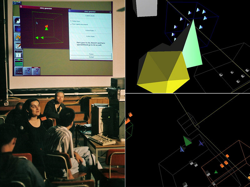 Story-Generator - media art project, 1999