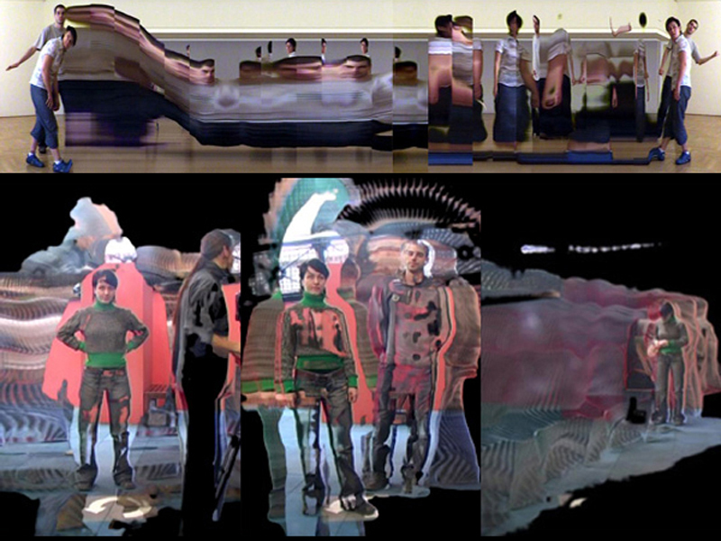 Magic Mirror - interactive media art installation, 2005